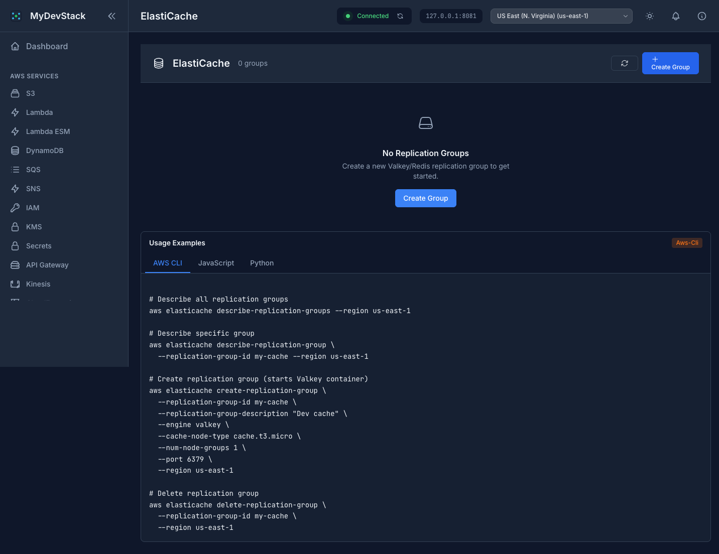 ElastiCache with empty state
